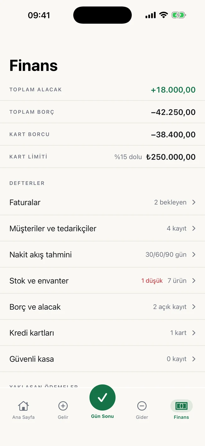 Haus+ Finans ekranı